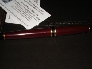 One very-long-lasting Valentine's Day gift!  My Waterman fountain pen.  